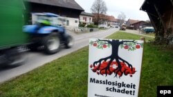 Poziv na glasanja na švicarskom referendumu.
