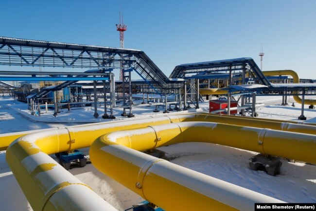 Компрессорная станция газопровода "Сила Сибири" в Амурской области