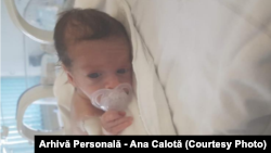 Ana Calotă a născut prematur, la 34 de săptămâni.