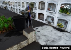 Cimitirul din Los Llanos de Aridane, La Palma, Insulele Canare, octombrie 2021.