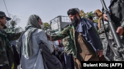 Protesta e grave afgane në Kabul më 21 tetor. 