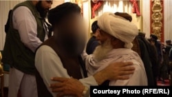 Acting Interior Minister Sirajuddin Haqqani was reportedly seen greeting families of suicide bombers during an event in Kabul in October 2021.