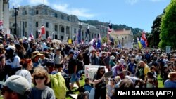 Протести против анти-ковид мерките во Велингтон, Нов Зеланд
