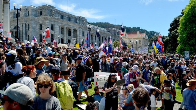 Протест против анти-ковид мерките во Нов Зеланд