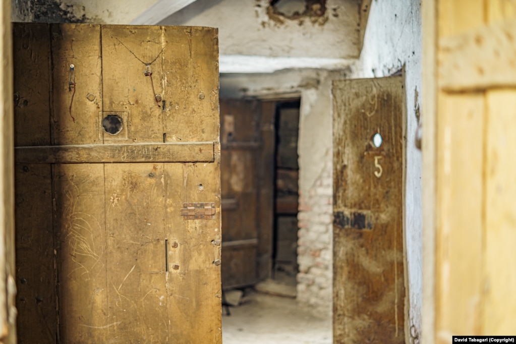 Doors of an apparent underground prison discovered by Tabagari.