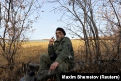 Sergei Zimov, 66, sits in Pleistocene Park outside the town of Chersky in the Yakutia region.