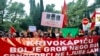 Protest rally due to the decision by which the Cetinje Monastery was registered as the property of the Metropolitanate of the Montenegrin-Primorje Serbian Orthodox Church, Podgorica, 18th October 2021