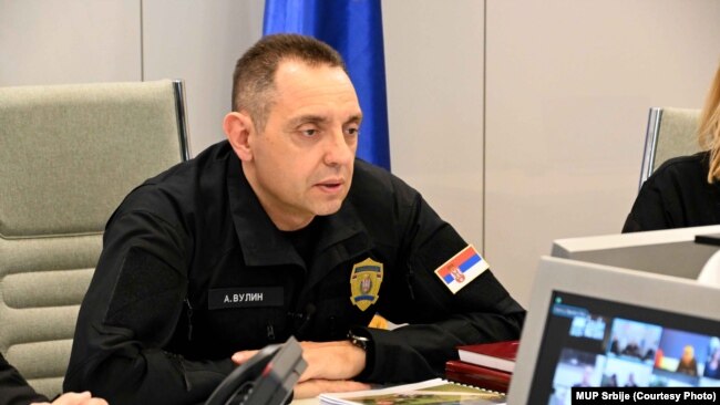 The Minister of Interior of Serbia, Aleksandar Vulin.