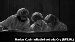 Kiyev, Koronavirusa yoluxmuş xəstələrin müalicə olunduğu xəstəxana, 4 noyabr 2021