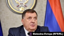 Milorad Dodik, član Predsjedništva BiH na konferenciji za novinare, Istočno Sarajevo, 8. novembar 2021.