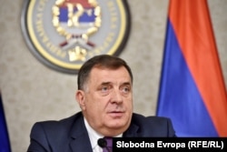 Anëtari i Presidencës trepalëshe të Bosnjës, Millorad Dodik.
