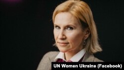 Олена Кондратюк, віцеспікерка Верховної Ради України, учасниця MediaForShe Congress. Київ, 26 жовтня 2021 року