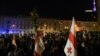 Opposition protesters rally in Tbilisi in support of Mikheil Saakashvili last week. 