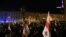 Opposition protesters rally in Tbilisi in support of Mikheil Saakashvili last week. 