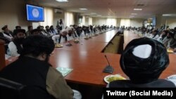 جلسه طالبان در وزارت داخله حکومت این گروه