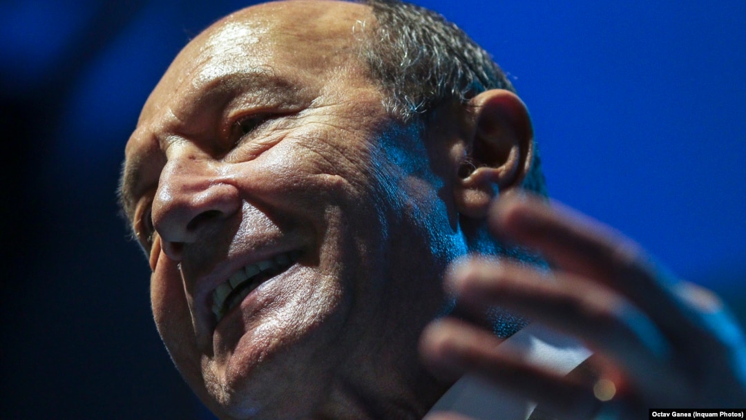 Traian Băsescu, fostul președinte al României, care, potrivit CNSAS, semna cu numele de cod „Petrov” notele informative date Securității.