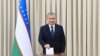 Президент Шавкат Мирзиёев Ташкентте добуш берип жатат, 24-октябрь 2021-жыл. 