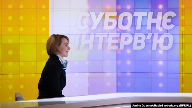 Лана Зеркаль в студії Радіо Свобода
