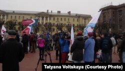 Митинг медработников в Петербурге 4 апреля 2015 г. 