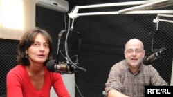 ნინია კაკაბაძე (მარცხნივ) და ზვიად ქორიძე