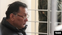 Akhmat Bakiev at a military court in Bishkek on January 12