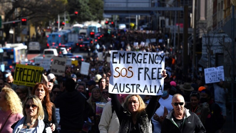 Protesti širom Australije zbog pojačanih mjera protiv COVID-a 19