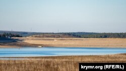 Белогорское водохранилище, ноябрь 2021 года
