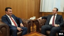 Средба на премиерот Зоран Заев и лидерот на алтернатива, Африм Гаши 