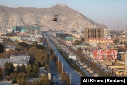 A military parade in Kabul in November featured US M1117 armored vehicles and Russian Mi-17 helicopters.