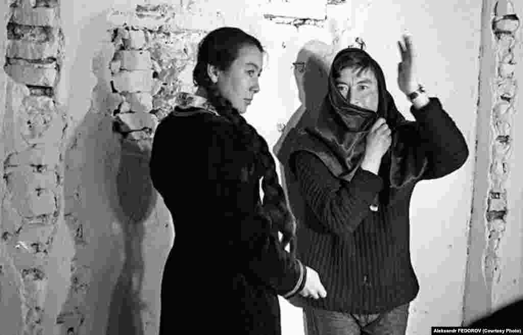 Геннадий Базаров кино тартуу учурунда. 1968-жыл.