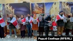 Пікет салідарнасьці зь Беларусьсю ў Празе, ілюстрацыйнае фота 