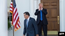 Mitt Romney i Donald Trump u golf resortu u Bedminsteru