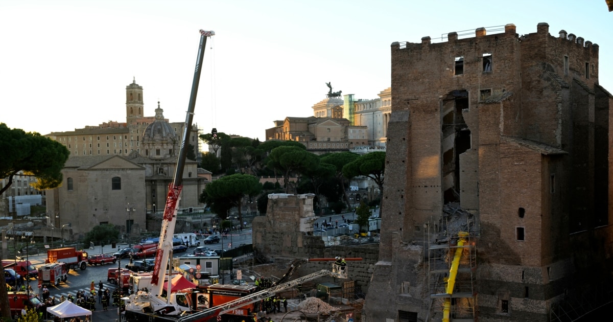 რომში მსხვერპლი მოჰყვა შუა საუკუნეების კოშკის ნაწილის ჩამონგრევას