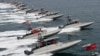 Iran's Revolutionary Guard speed boats. File photo