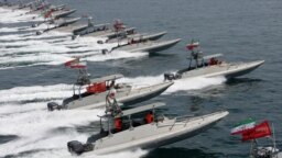 قایق‌های تندروی سپاه پاسداران در خلیج فارس