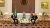 Türkmenistanyň prezidenti Gurbanguly Berdimuhamedow bilen Azerbaýjanyň prezidenti Ylham Aliýew Aşgabatda duşuşýar, 22-nji noýabr, 2018-nji ýyl