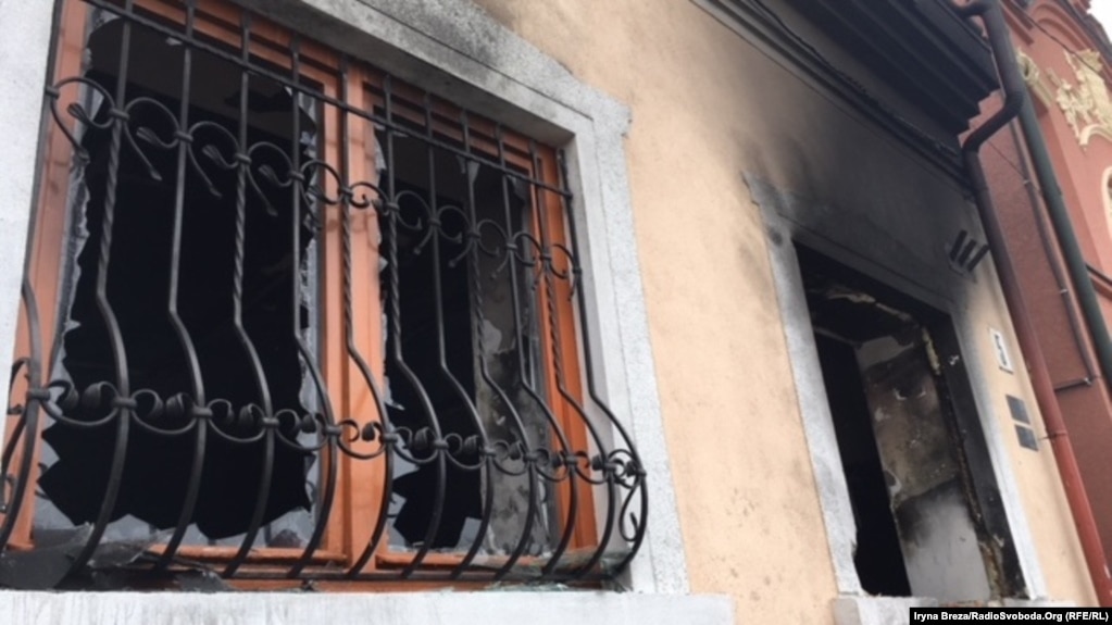 Последствия второго поджога Венгерского культурного центра, произошедшего 27 февраля