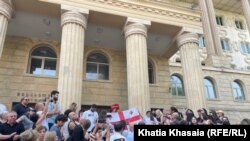 აქცია თბილისის საქალაქო სასამართლოსთან. ფოტო არქივიდან.