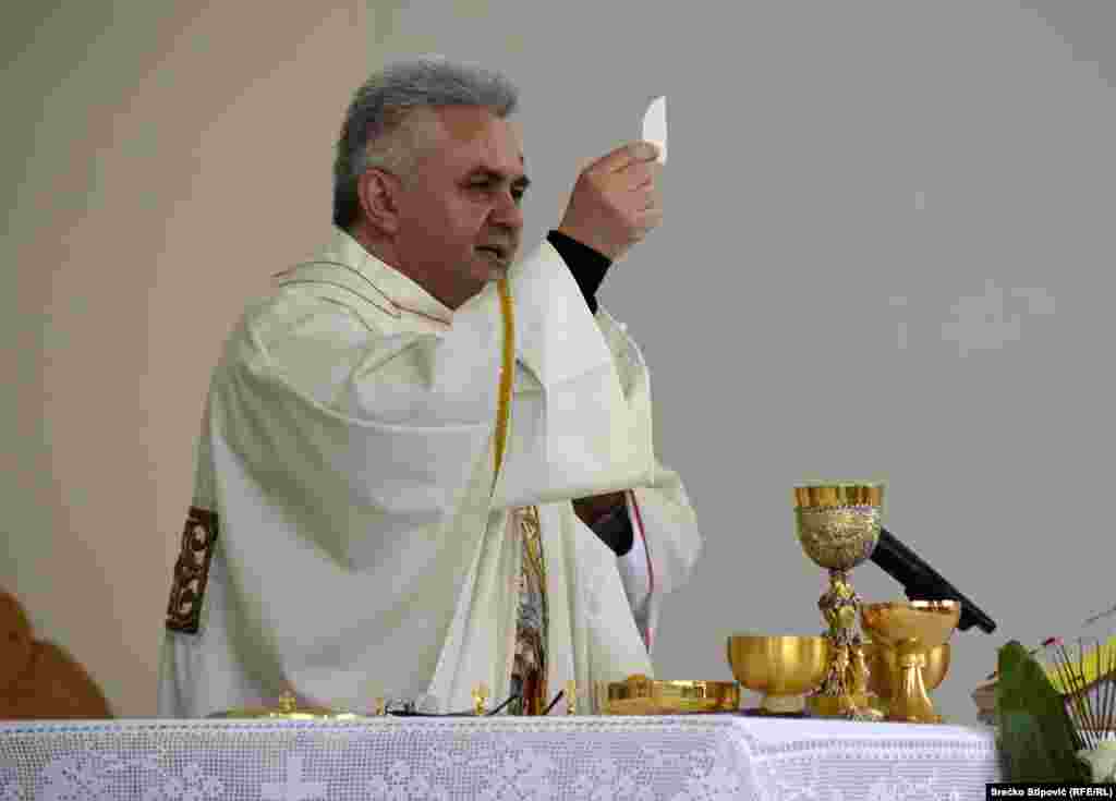 BiH, Novi Travnik, Consecration of statue of Saint John Paul II