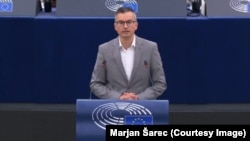 Izvestilac za Crnu Goru u Evropskom parlamentu Marjan Šarec, 12. novembar 2025.