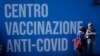 Centru de vaccinare în Italia, ianuarie 2022.