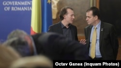 Ludovic Orban (dreapta) și Florin Cîțu (stânga) vor să controleze PNL și Guvernul.