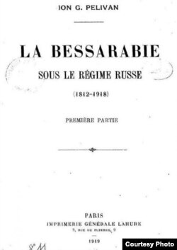 „Basarabia sub regimul rus”, publicată de I. Pelivan la Paris (Foto: Centrul de Cultură și Istorie Militară)