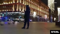Cтрельба на Лубянке в Москве
