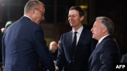 Njemački kancelar Friedrich Merz dočekuje zeta američkog predsjednika Jareda Kushnera i američkog specijalnog izaslanika Stevea Witkoffa 15. decembra 2025. godine u Berlinu