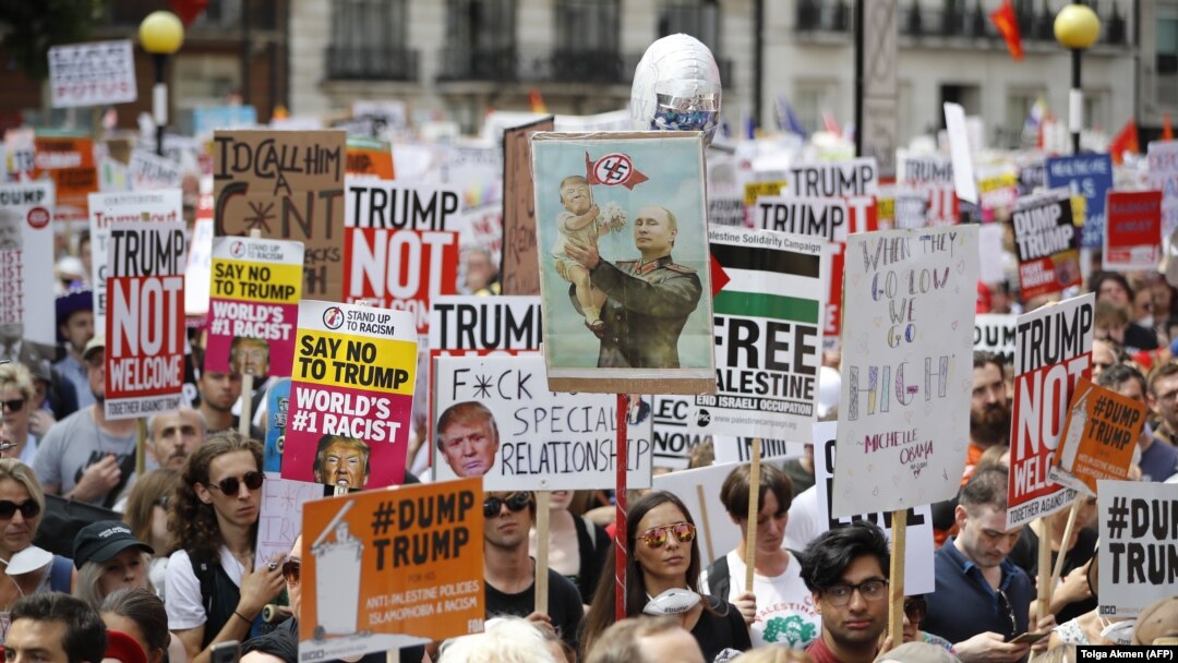 Protesti protiv Trampa u Londonu, ilustrativna fotografija