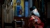 A Georgian Orthodox priest conducts a Mass at Trinity Cathedral in Tbilisi.