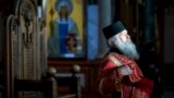A Georgian Orthodox priest conducts a Mass at Trinity Cathedral in Tbilisi.