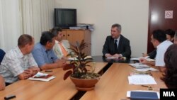 Средба на министерот за земјоделство Љупчо Димовски со претставниците на Сојузот на земјоделци и Федерацијата на фармерите