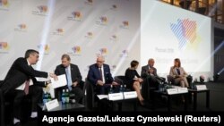 Business and government officials meet at a Western Balkan summit in the Polish city of Poznan.